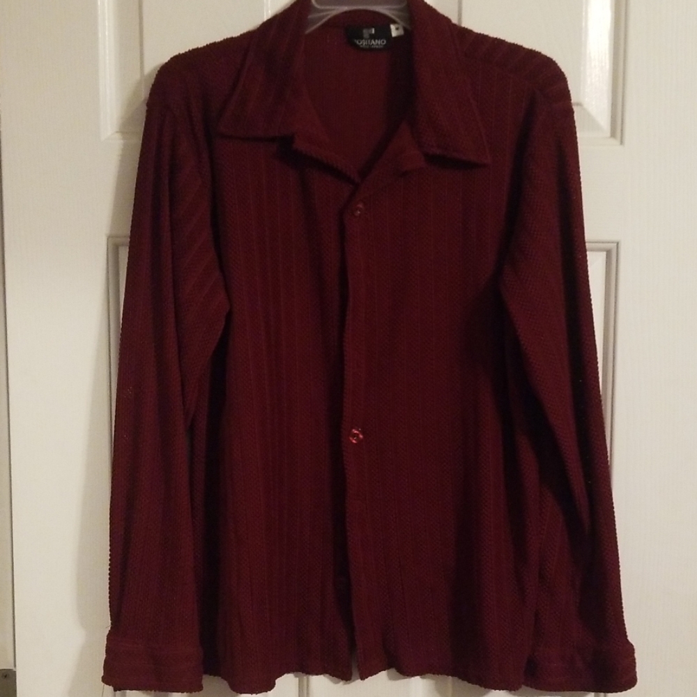Positano Long sleeve mesh button up
